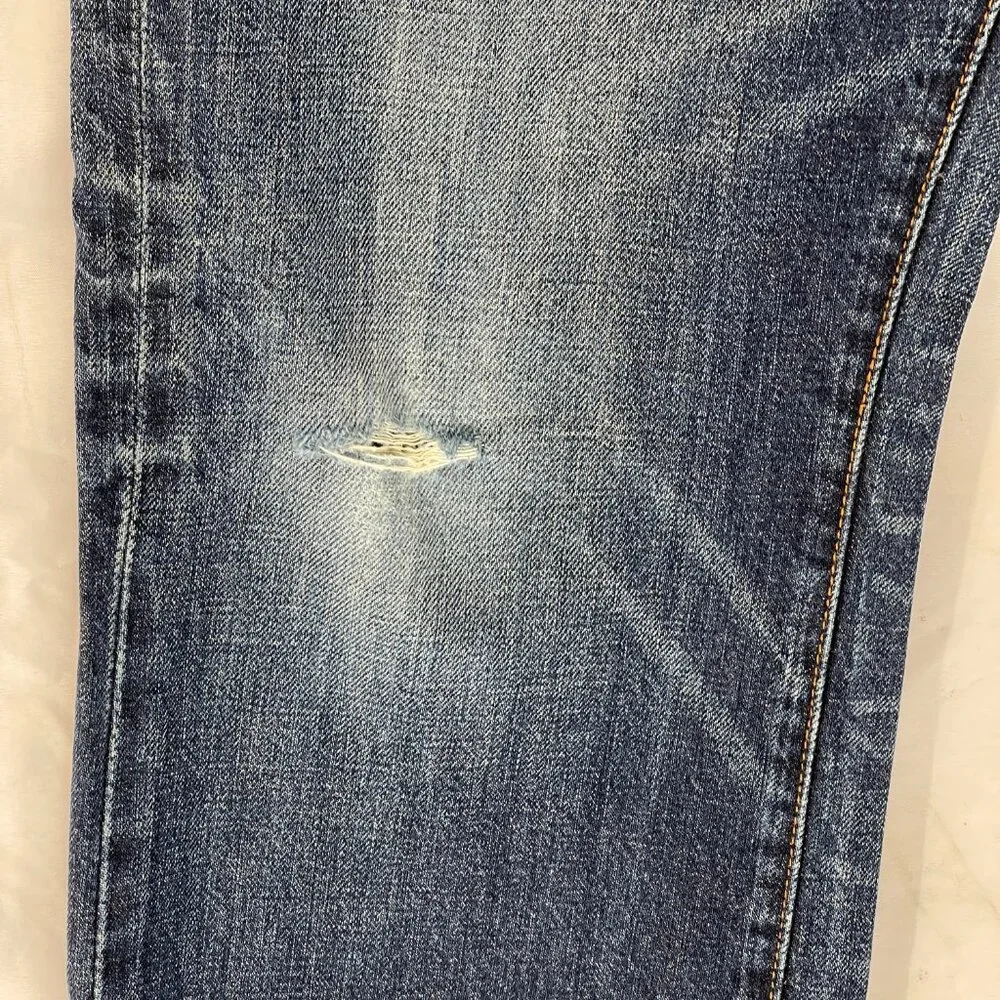 J.Crew Vintage Bootcut Denim Blue Jeans Men's 34x32 Wash 100% Cotton